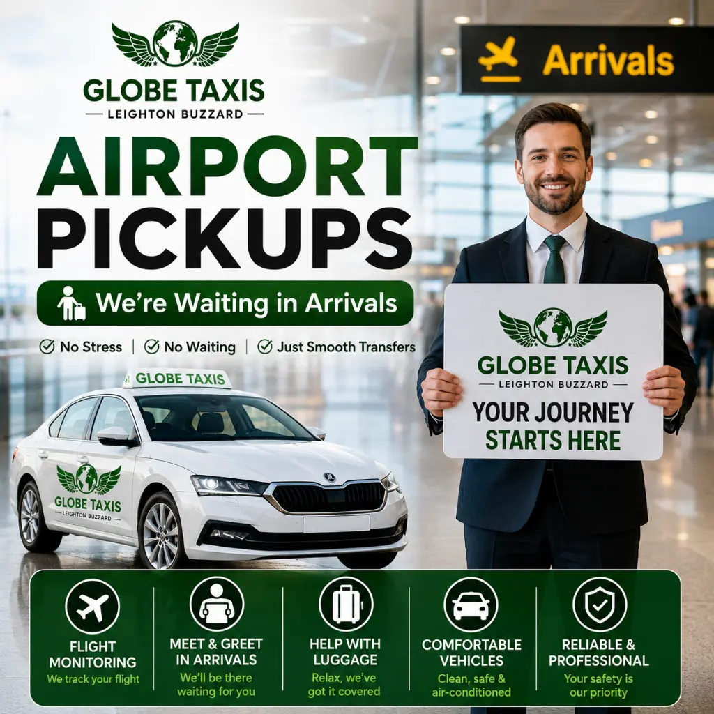 Airport pick-ups from Totternhoe