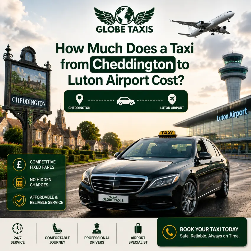 Cheddington to Luton Airport Taxi