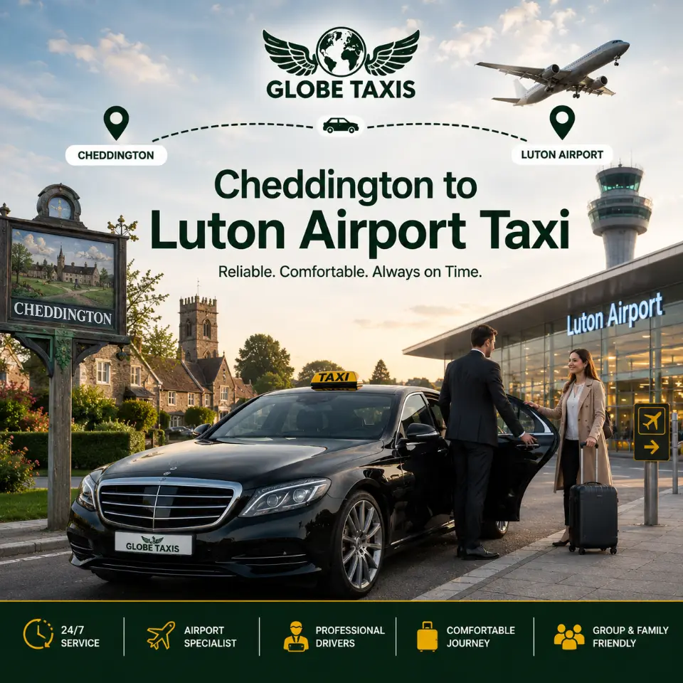Cheddington to Luton Airport Taxi
