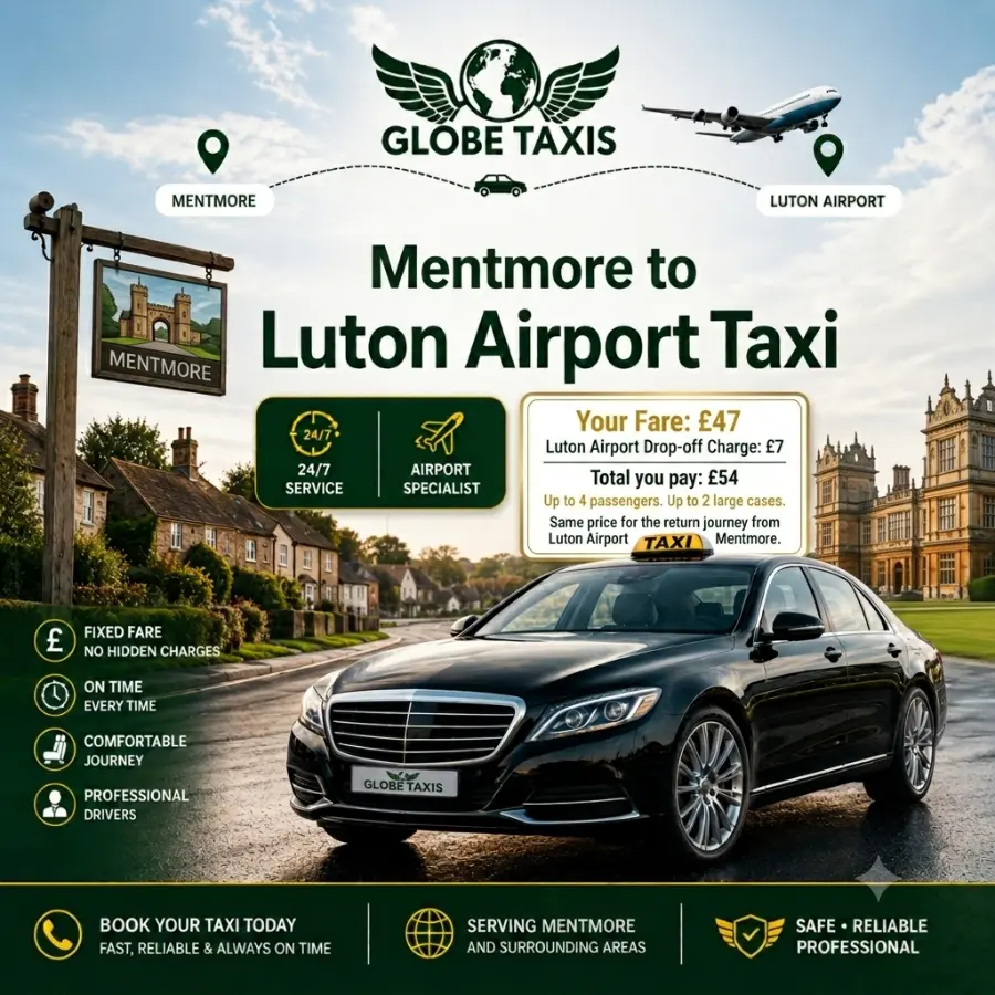 How Much Does a Taxi from Mentmore to Luton Airport Cost
