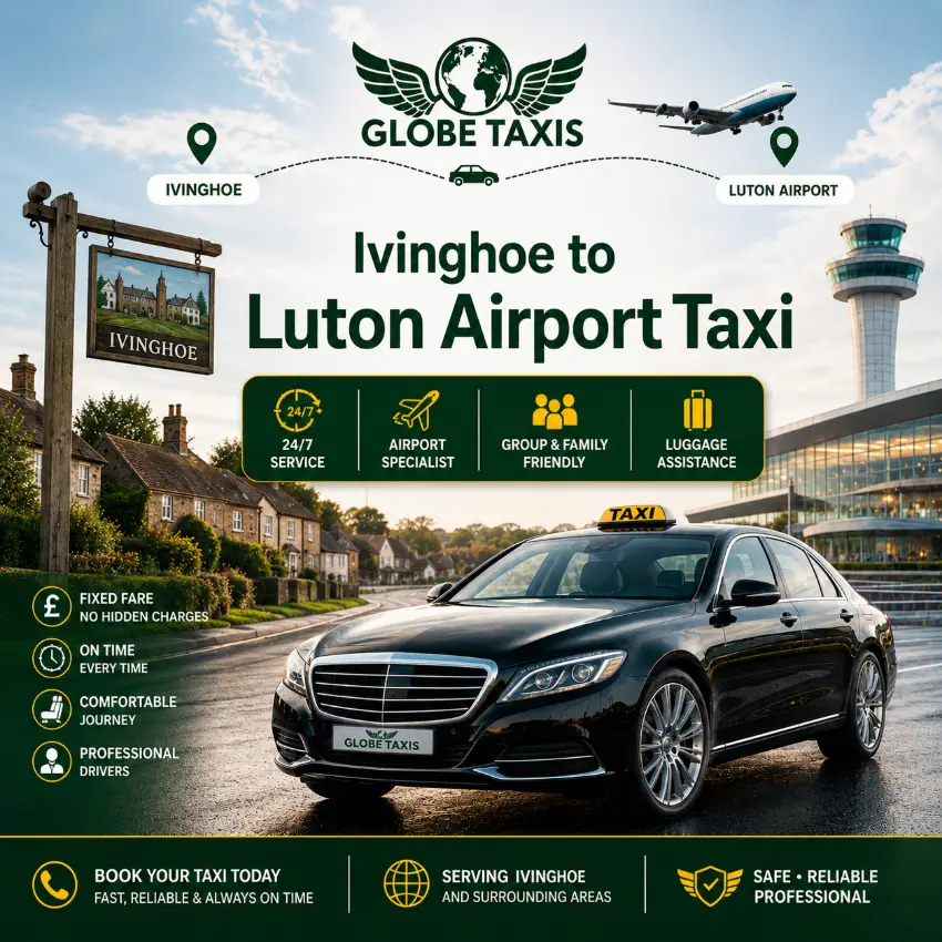 Ivinghoe to Luton Airport Taxi