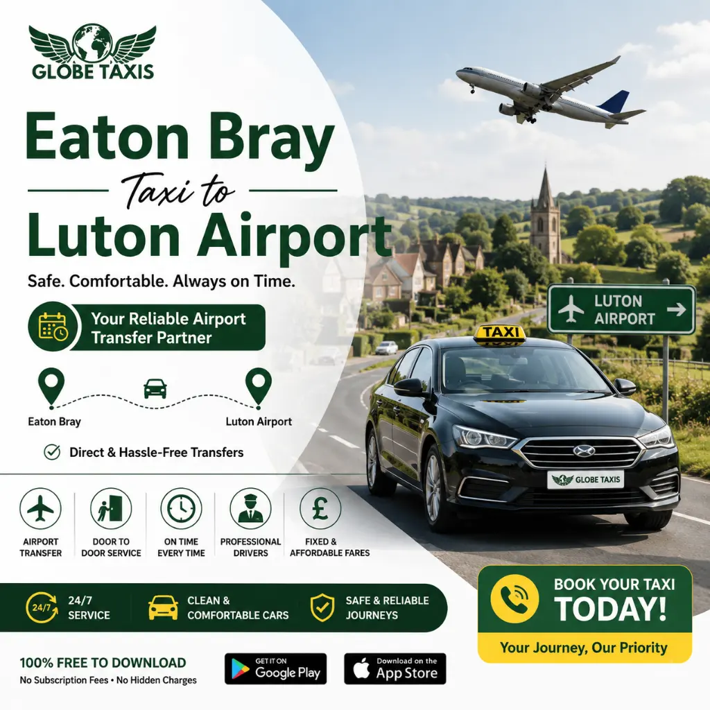 Saloon car – £52 total fare from Eaton Bray
