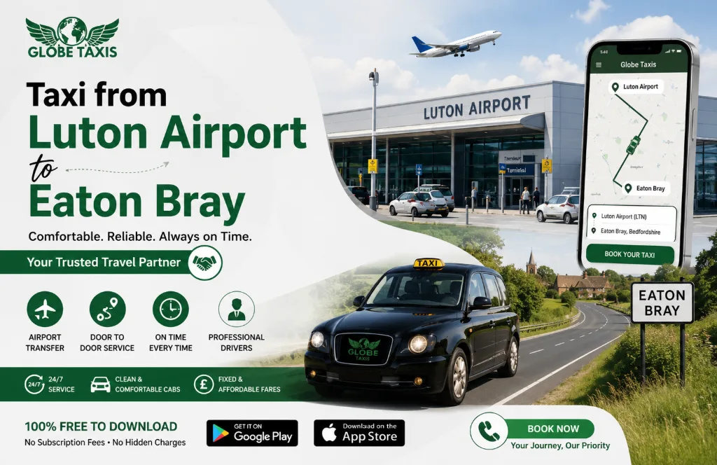 Taxi from Luton Airport to Eaton Bray